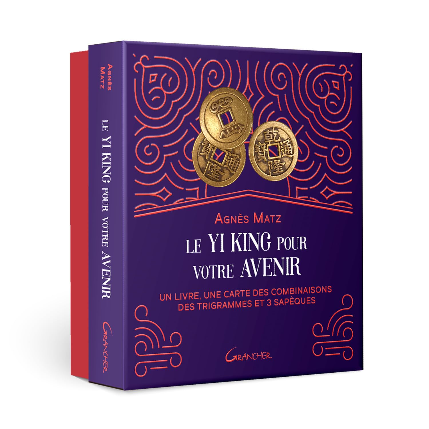 Le Yi king pour votre avenir - Un livre, une carte des combinaisons des trigrammes et 3 sapèques - Coffret