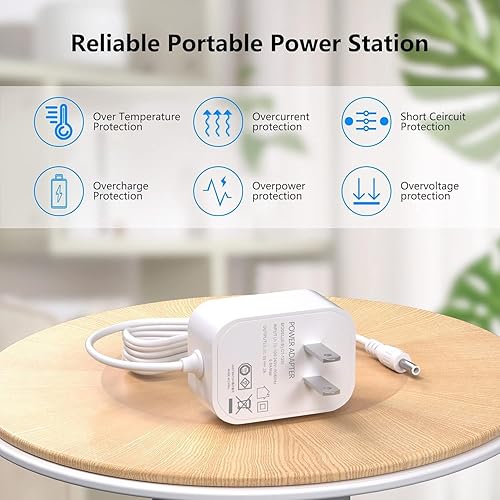 Miniatura 7 de VHBW Cable de alimentación de 5 V compatible con Hatch Baby Rest, Rest+ y Rest Mini Sound Machine Luz nocturna Estilo barril Adaptador de corriente