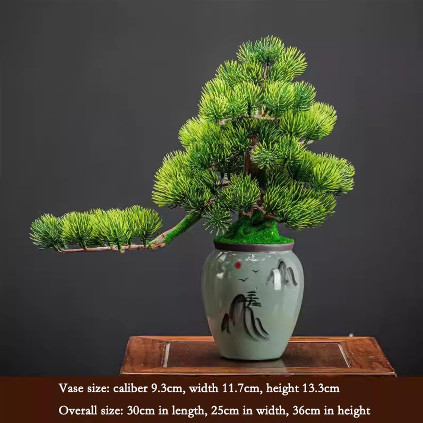 Alberi Artificiali, Decorazione per Soggiorno, Veranda, mobiletto per Ufficio, Pino Artificiale di Benvenuto, Simulazione di Bonsai, Decorazioni per Bonsai, ALB(Un)