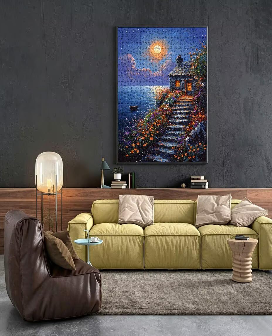 Puzzle 5000 Pezzi Vista Notturna Isole 3D Puzzle per Adulti Impegnativo, Educa Puzzles Artistico, Divertente E Stimolante Puzzles Decorativo per La Famiglia, Regalo e Decorazione Pareti BXHZW6-1007