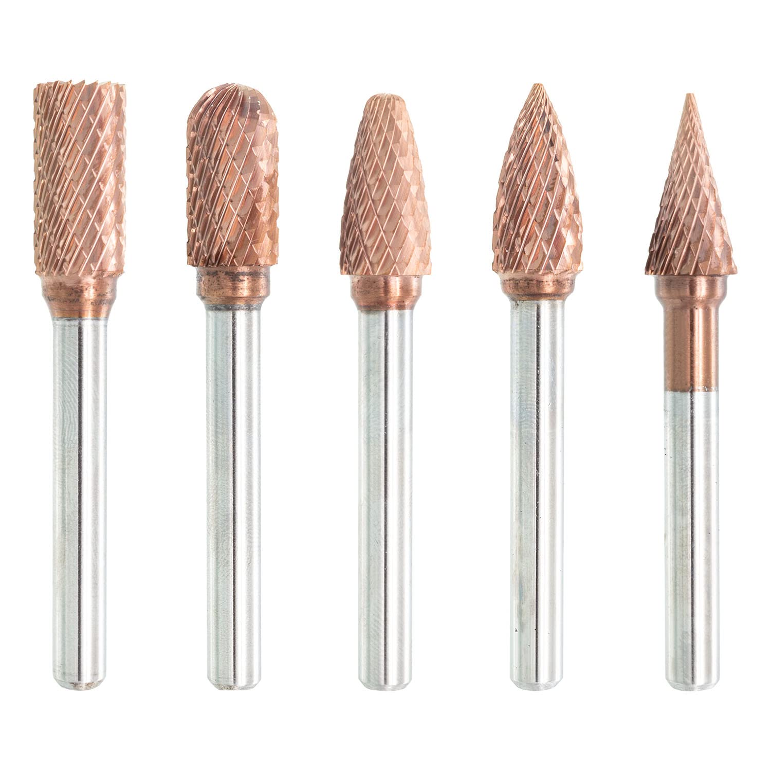 TJR® Hartmetall-Frässtifte mit Beschichtung ULTRA Co, 10 mm (metrisch) Durchmesser mit 6 mm metrischem Schaft, (speziell mit Chipbreaker) (Set)