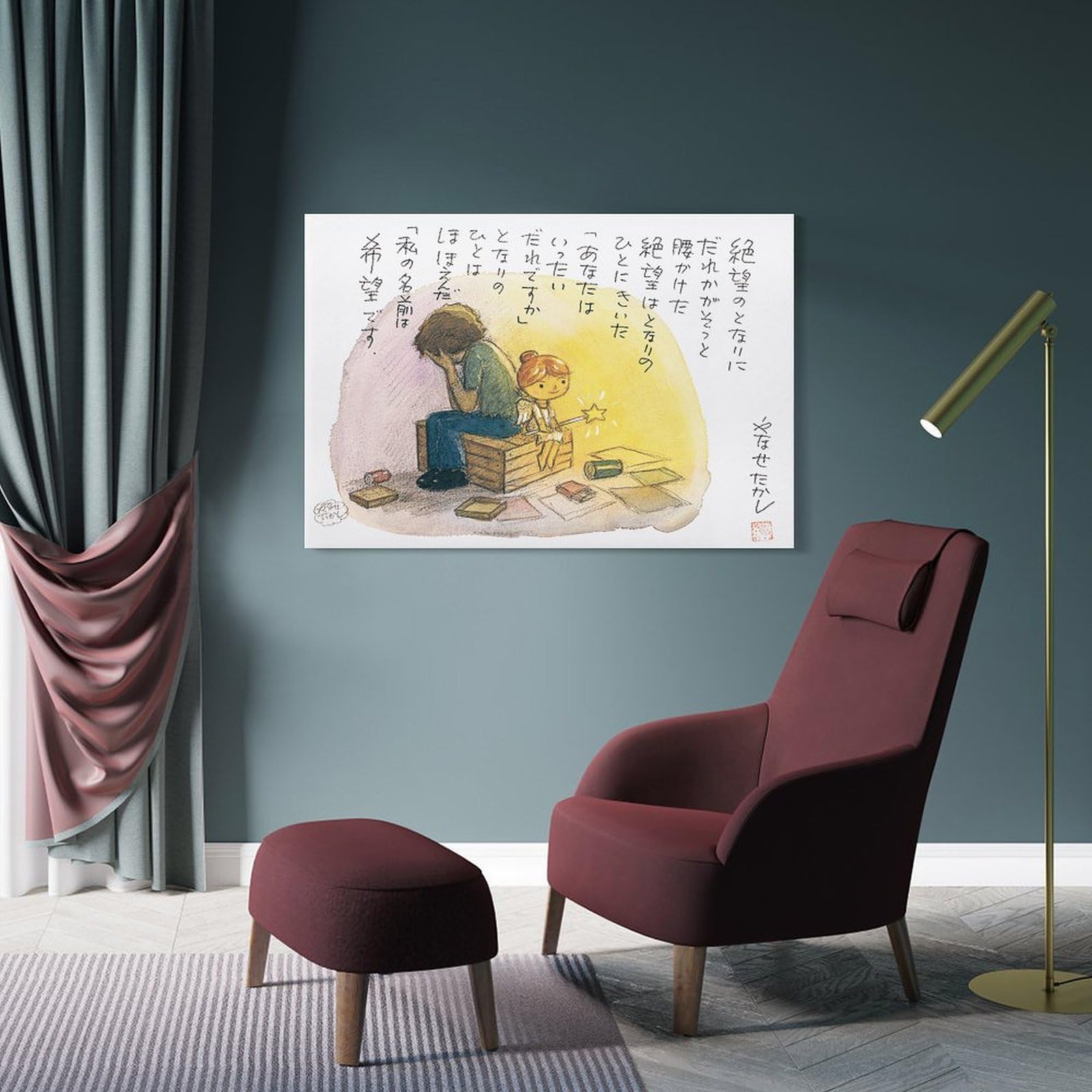 やなせたかし の壁掛けアート プレート やなせたかし の壁掛けアート