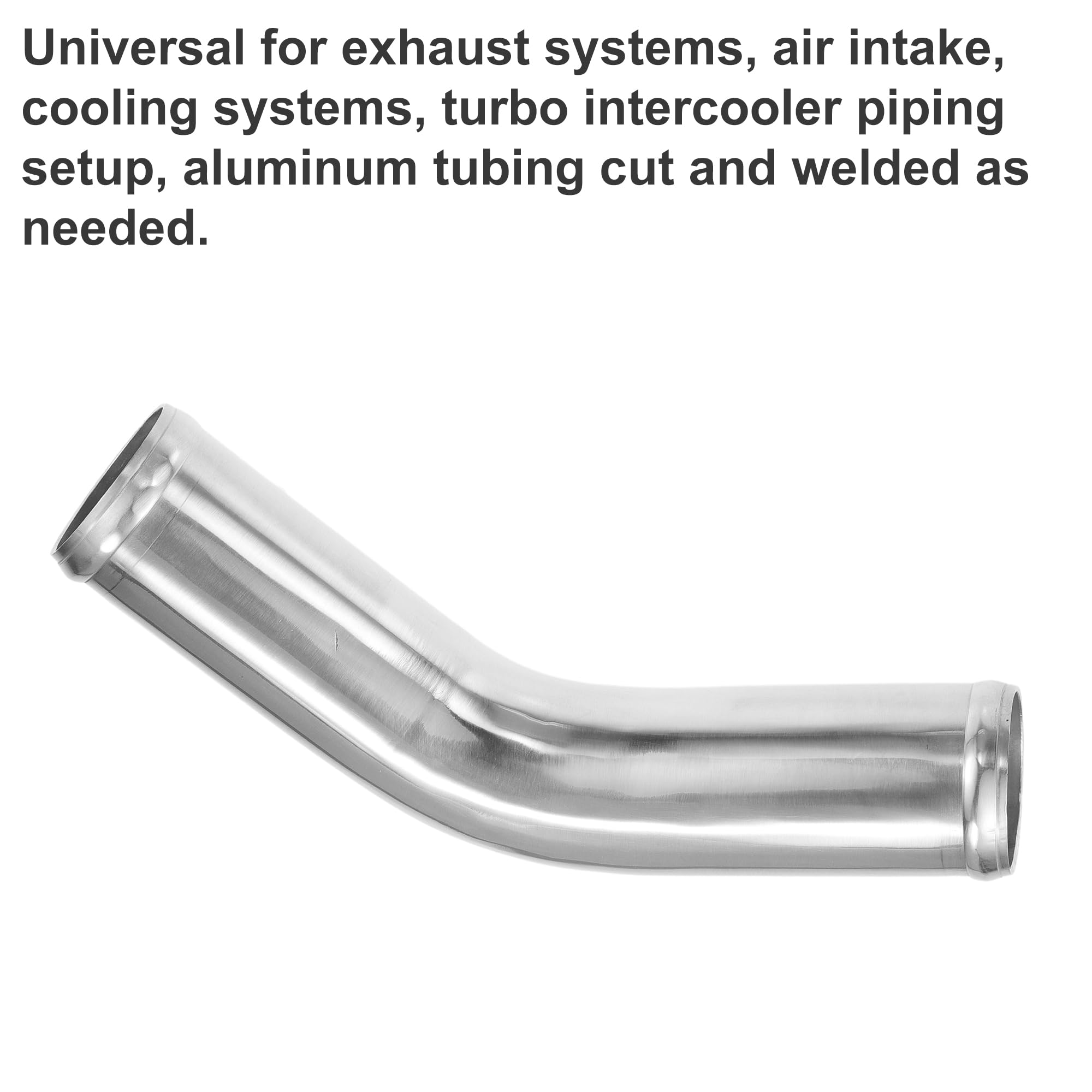 Tubo intercooler a gomito in alluminio, diametro esterno 102 mm