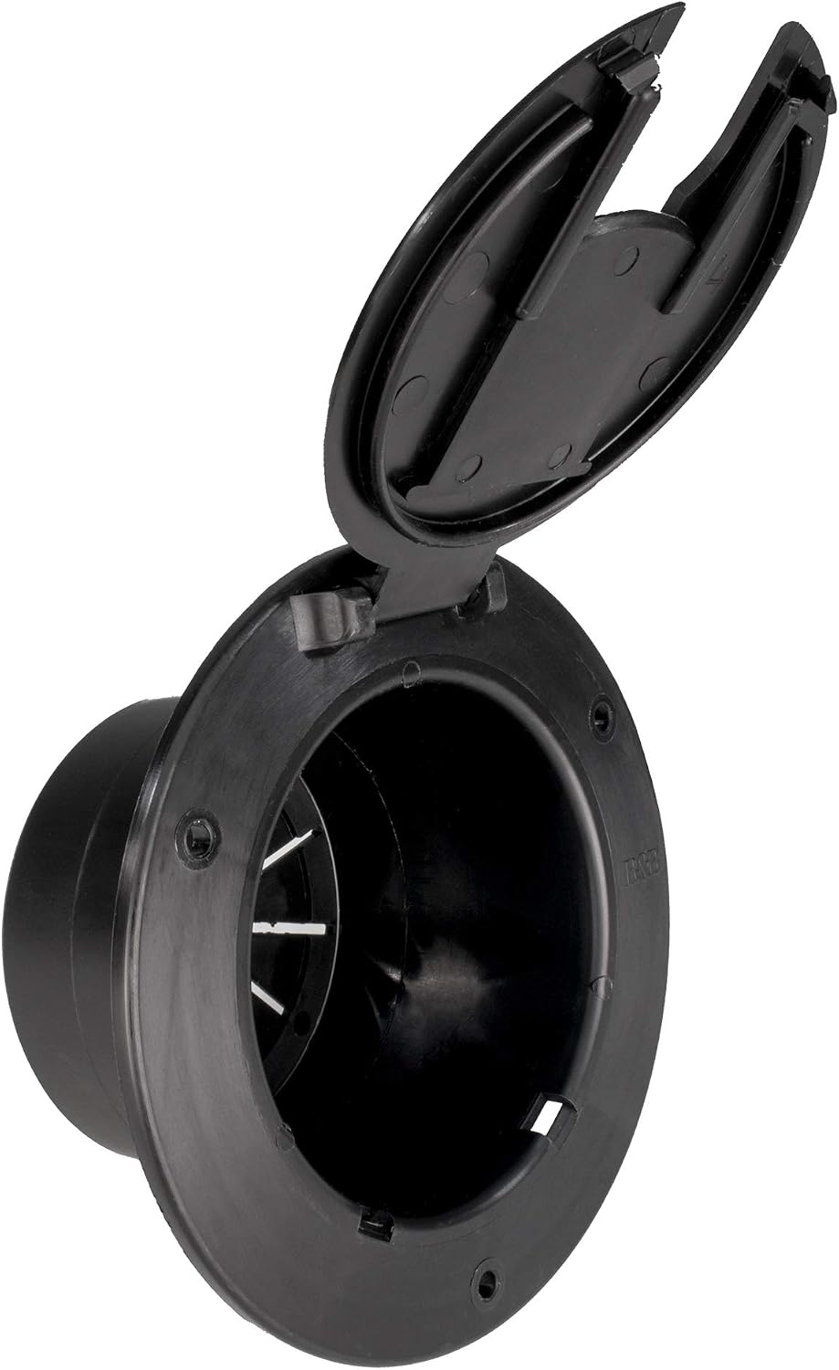 RecPro RV 50 Amp Power Cord Hatch Cover, Black, Snap Lock Door image 5