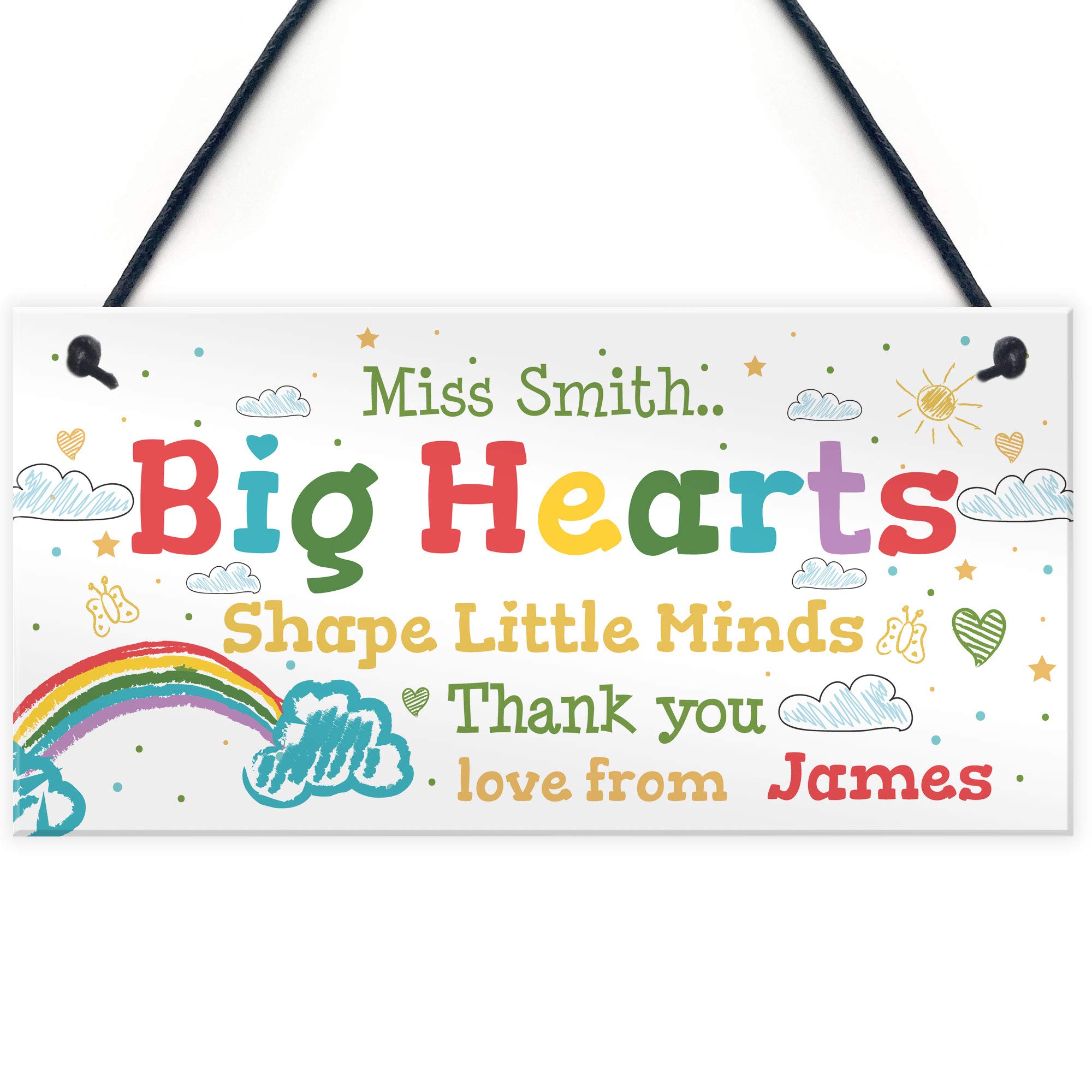 Red Ocean Personalised Teacher Gifts For Women Men Thank You Teaching Assistant Present Keepsake