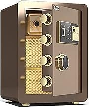 Safe Box, Fireproof Waterproof Safe Safe Box Security Safe Box Digital Cabinet Safe Safes Heavy-duty Steel Large Safe,Fireproof And Anti-theft Security Lockers,Electronic Safety Cabinet,Marrom,45