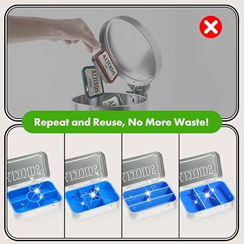 4-Pack Tin Organizer Inserts Compatible with Altoids 1.76oz Mint Tins – Ideal Dividers for Personal Essentials, Travel Storage of Pills, Jewelry, Art Supplies, or Fishing Gear(Blue)
