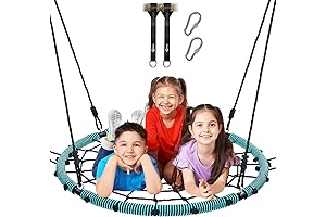 Trekassy 750lbs 40” Spider Web Saucer Tree Swing for Kids and Adults