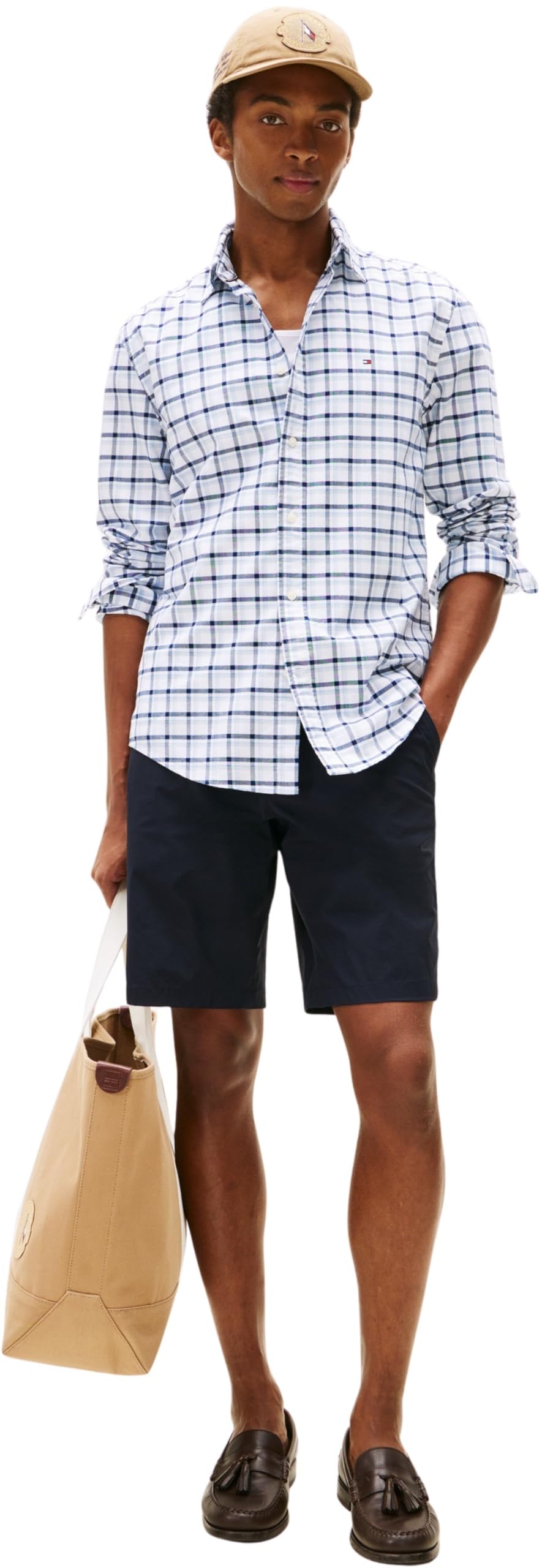 Tommy Hilfiger Herren Hemd Heritage Oxford Easy Check Regular Fit