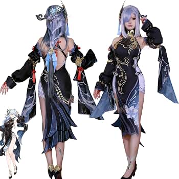 Amazon.co.jp: [Plazhen] 原神 コスプレ 申鶴 新コスチューム 冷花幽露