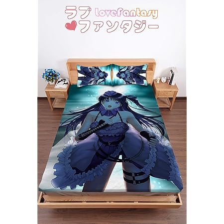Amazon ラブファンタジー Youtube 富士 葵 ふじあおい 葵歌劇団 大判毛布 0cm 150cm 1枚 抱き枕 40cm 60cm 2個 寝具 3点セット ブランケット フランネル タオルケット シーツ 2wayトリコット 両面プリント 抱き枕カバー アニメグッズ 萌えアニメ