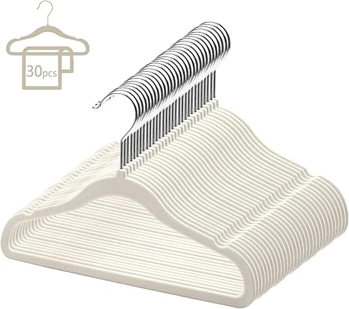 Miniatura 7 de GoodtoU Kids Velvet Hangers,30 Pack Baby Hangers for Closet Non Slip Velvet Clothes Hanger Coat Hangers for Toddler Children Infant Hanger