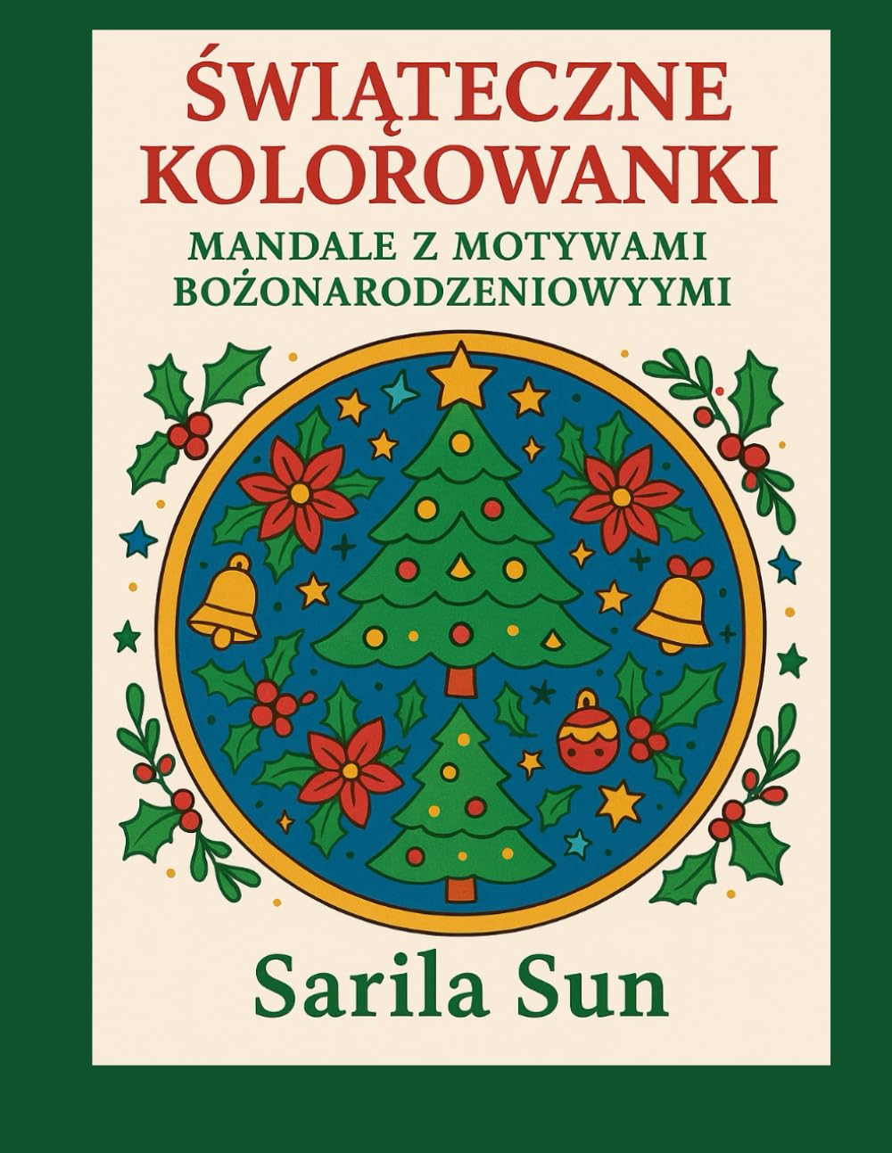Świąteczne Kolorowanki: Mandale z Motywami Bożonarodzeniowymi