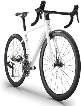 SAVADECK Starship Carbon Fiber Lightweight Road Bike Full Carbon Frame, Fork, Handlebar & Seatpost, Hydraulic Disc Brake with Shimano 105 R7100 24-Speed Drivetrain Racing Bicycle for Adults