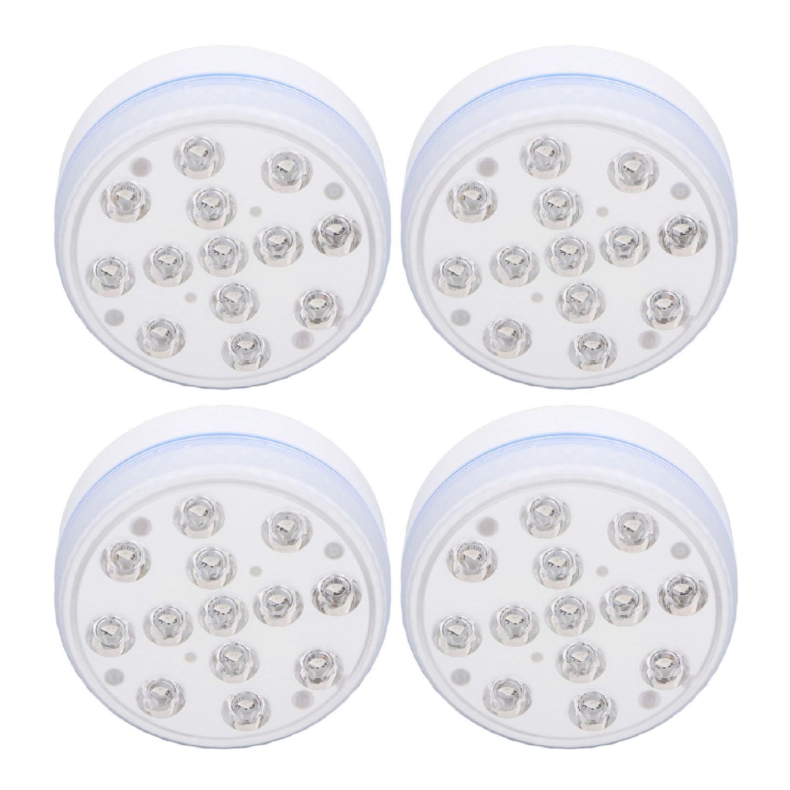 Cryfokt Luci LED per Piscina con Potenza Subacquea Magneti Forti Telecomando IP68 Resistente All'Acqua per Piscina Vasca Idromassaggio da Giardino 4 Pezzi