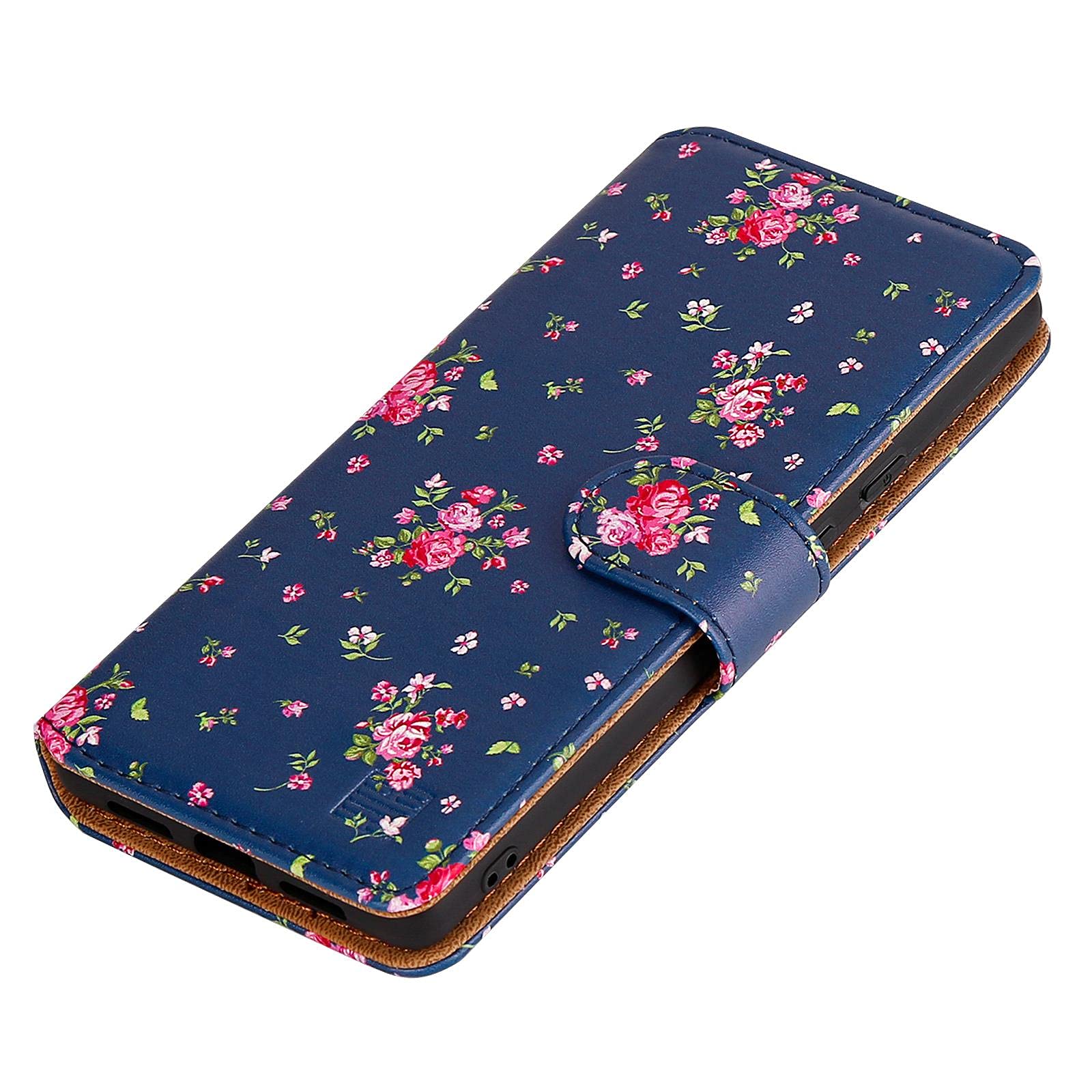 32nd Blumen Series Hülle Für Google Pixel 6 – Kunstleder Mit Blumenmuster, Kartenfach Und Magnetverschluss