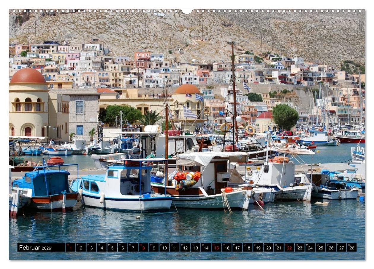 Griechische Inseln (hochwertiger Premium Wandkalender 2026 DIN A2 quer), Kunstdruck in Hochglanz: Dreams of Greece (CALVENDO Orte)