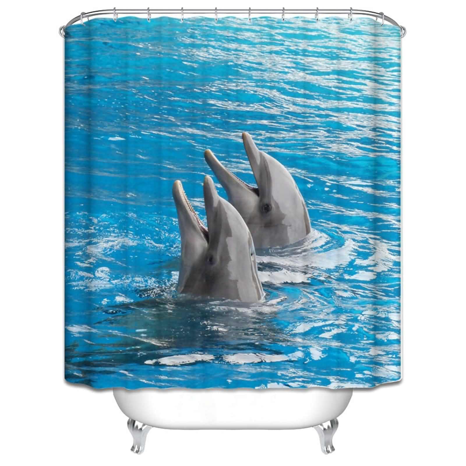 Rideau douche opaque et extra long 220x180cm pour baignoire de salle de bain