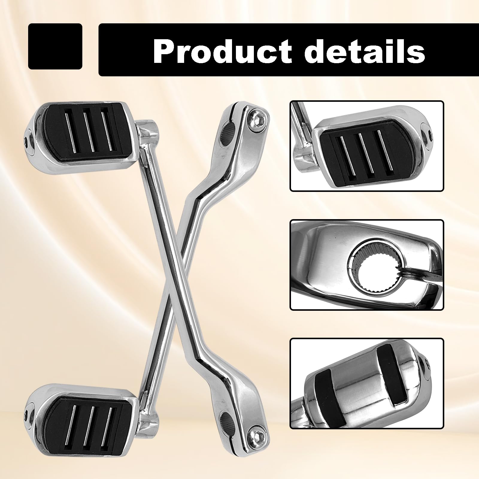 Copertura Leva Cambio In Alluminio Per Harley-Davidson Touring Electra Street Glide Road King – Rondella Albero 22x19,6x12,5 Mm, Antiruggine E UV, Facile Da Installare