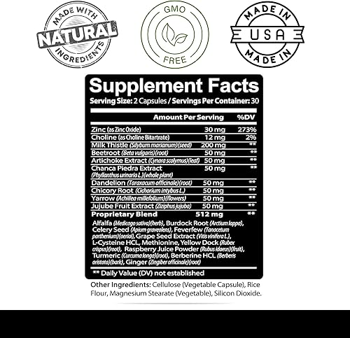 Miniatura 3 de Kaya Naturals Liver Cleanse Detox & Repair - Suplemento de cardo mariano - Desintoxicación hepática para mujeres y hombres - Extracto de alcachofa y