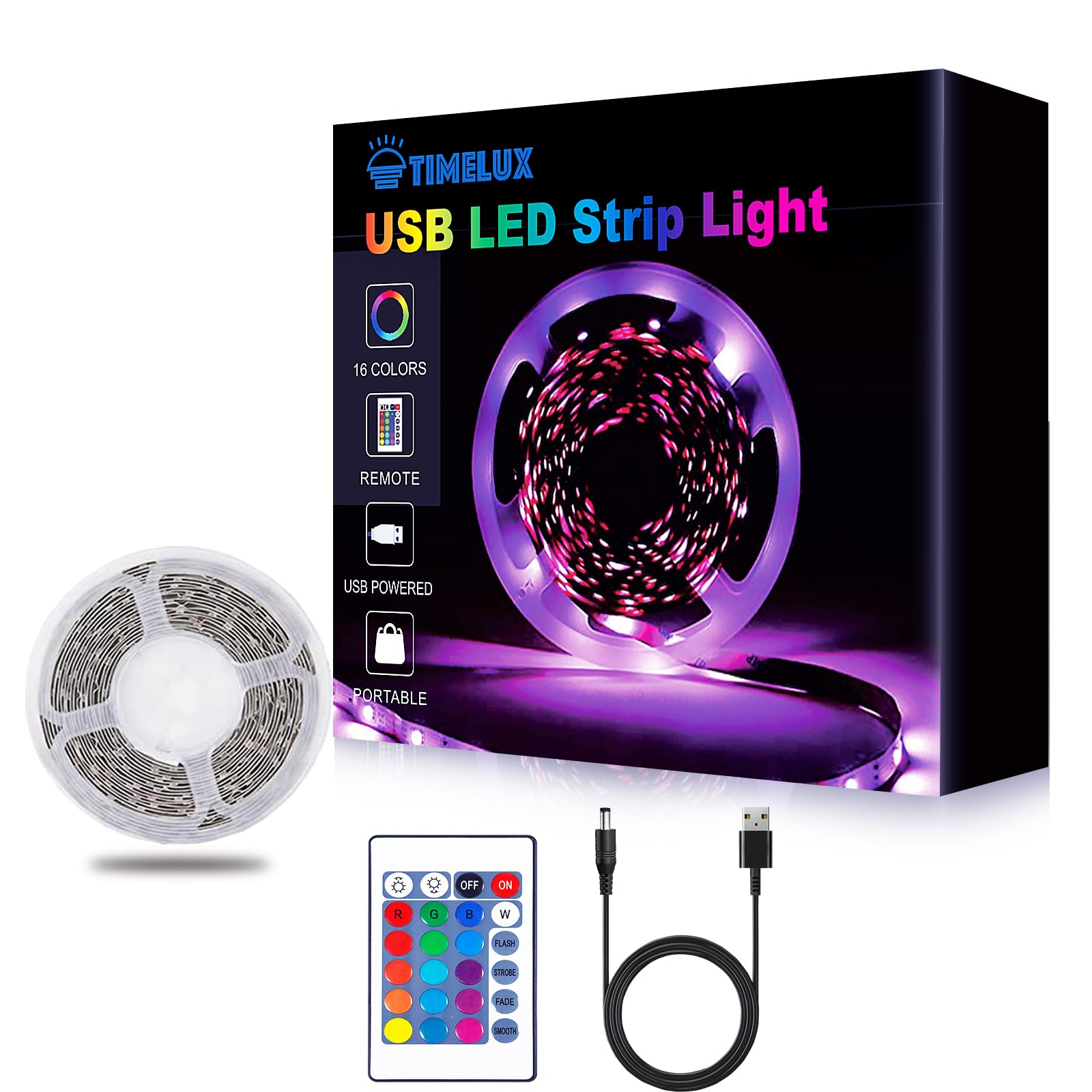 Timelux 20ft RGB LED Strip