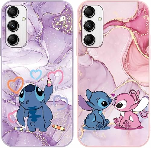 Paquete de 2 bonitas fundas de dibujos animados para Samsung Galaxy A14 5G, 6.8 pulgadas, funda protectora de TPU suave a prueba de golpes para disponible en Yaxa Venezuela