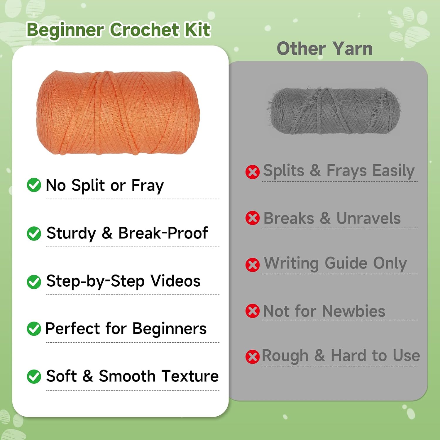 Fox Crochet Kit for Beginners & Adults, Learn to Crochet Animal Craft Kit