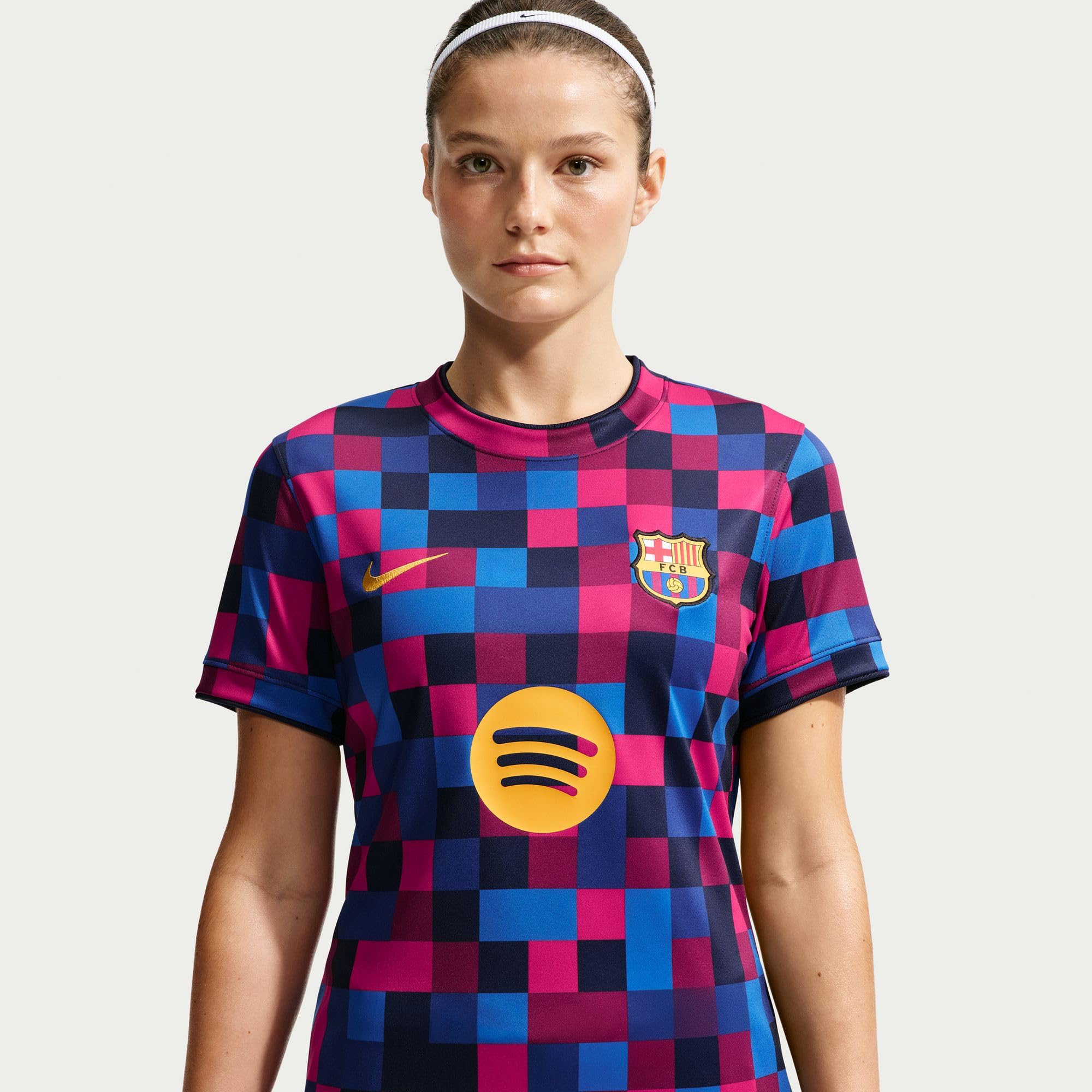 NIKE koszulka piłkarska rozgrzewka Kobiety Fc Barcelona Nike Dri-fit Fußball-pre-match-top Für Damen