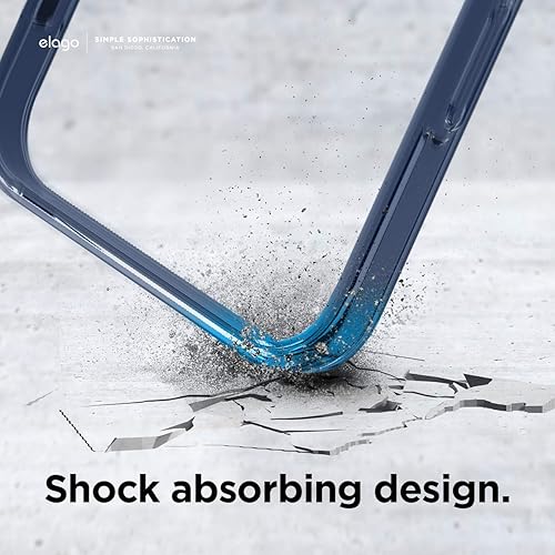 Miniatura 7 de elago Funda híbrida transparente compatible con iPhone 12 Pro Max de 6.7 pulgadas (azul pacífico) - Funda protectora a prueba de golpes