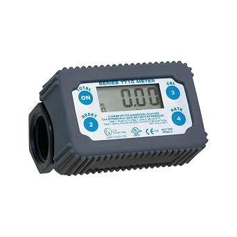 Fill-Rite Tuthill TT10PN 1" 2-35 GPM8-132 LPM Digital in-Line Turbine Chemical Transfer Meter, Polymer