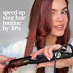 Fer plat en céramique tourmaline ionique vibrant Pro, 1 po | Fer à lisser en céramique rapide et sans frisottis | Glisse facile et douce pour vagues, boucles, cheveux lisses | Outils de coiffure professionnels
