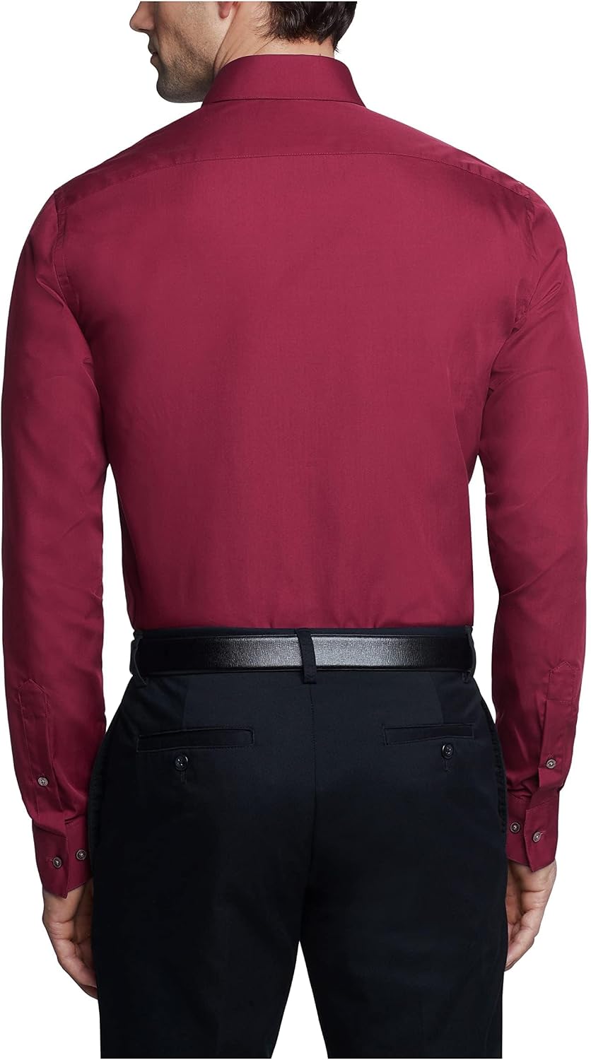 Van Heusen Men's Dress Shirt Fitted Poplin Solid thumbnail