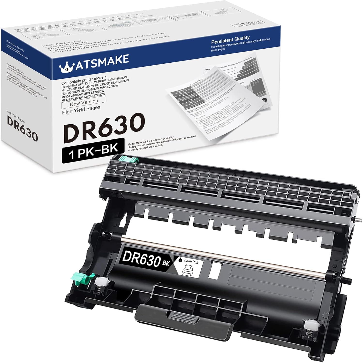 ATSMAKE DR630 DR 630 Drum Unit Compatible for Brother DR