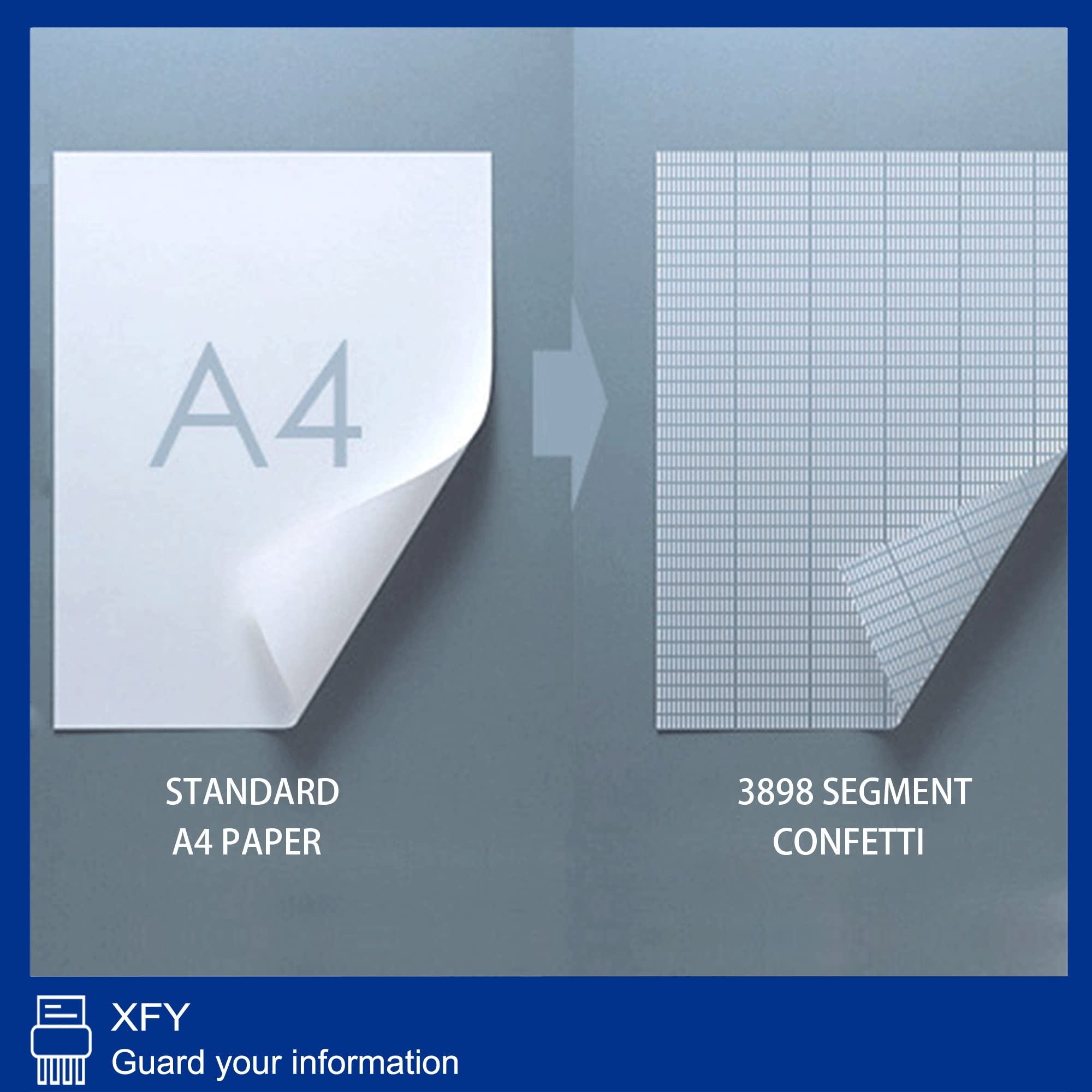 Trituradora comercial P5, papel microcortado de 2 x 8 mm, trituradora de papel portátil Pro de 17 l con protección contra sobrecarga y sobrecalentamiento, máquina trituradora para oficina pequeña y