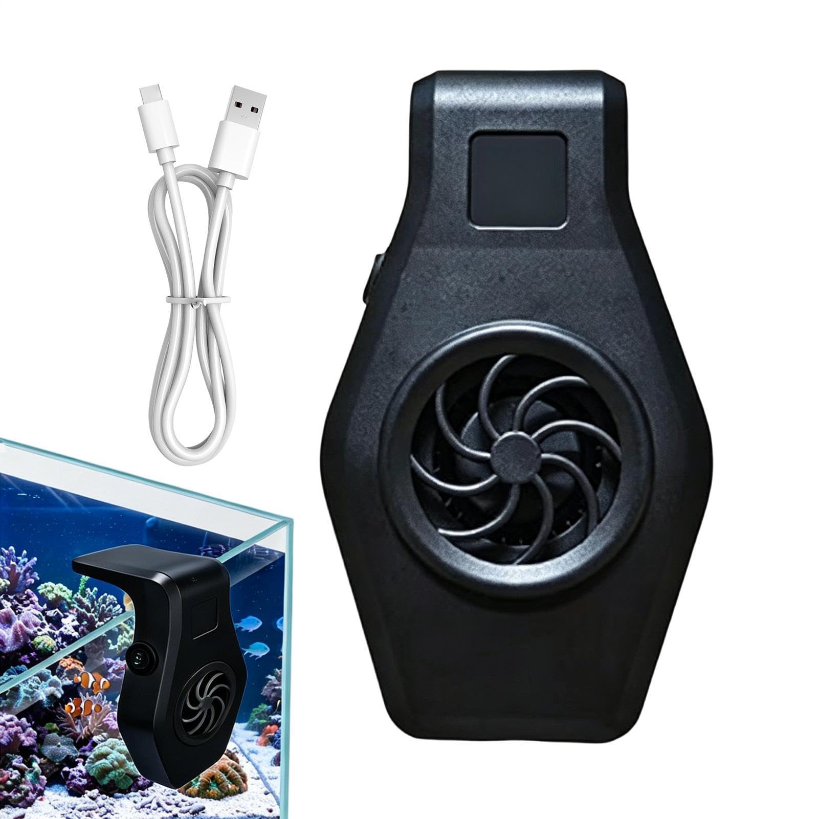 Mini ventilador enfriador de acuario ideal para mantener tu oficina fresca