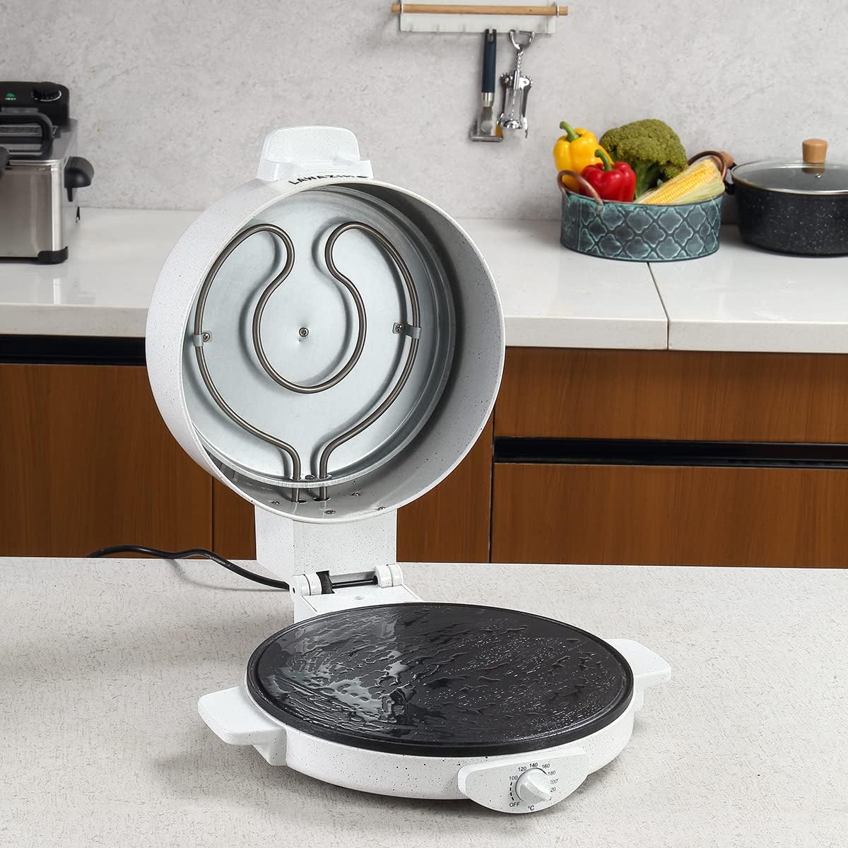 Professional | Lawazim Electric Arabic Bread Roti Tortilla and Pizza Maker -1800W Compact Automatic High Temperature Bread Toaster Warmer |White bread making machine oven Kitchen appliance Homemade tool 2026 - view 2