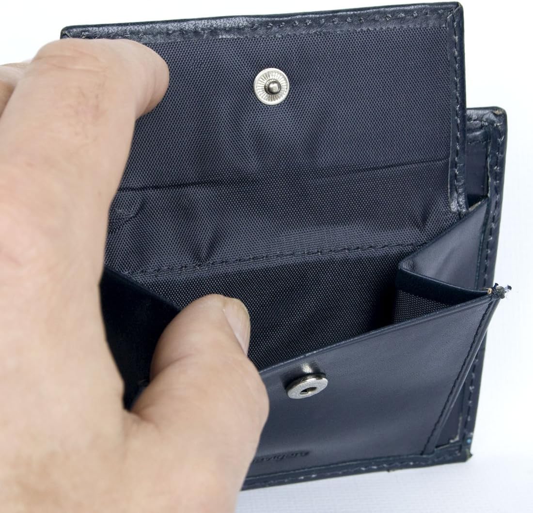 Portafoglio Blu Navigare navy-blu in vera pelle : Amazon.it: Valigeria