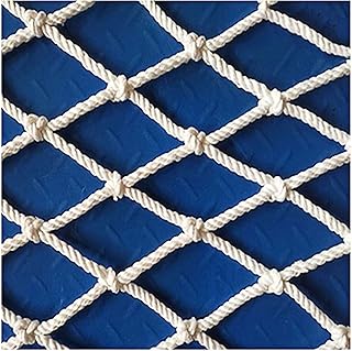 Rope Net Anti-Fall Net Child Safety Net Multiple 8mm*10cm Moderate Size Used for Indoor and Outdoor Sports Balcony Patios and Railing Stairs Netting White (2m*3m(Size:1 * 6m （3 * 20ft）)