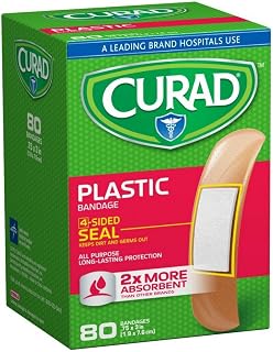 Plastic Bandages .75 X 3 Inches 80 Each (Pack of 6)