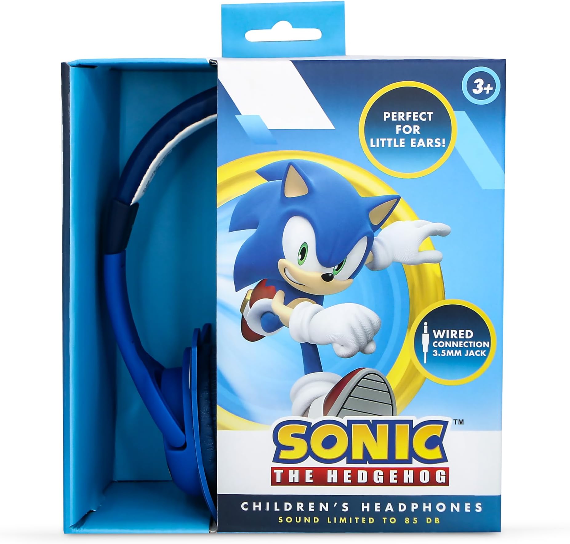 SH1179 Sonic the Hedgehog Kids Wired Headphones - Blue
