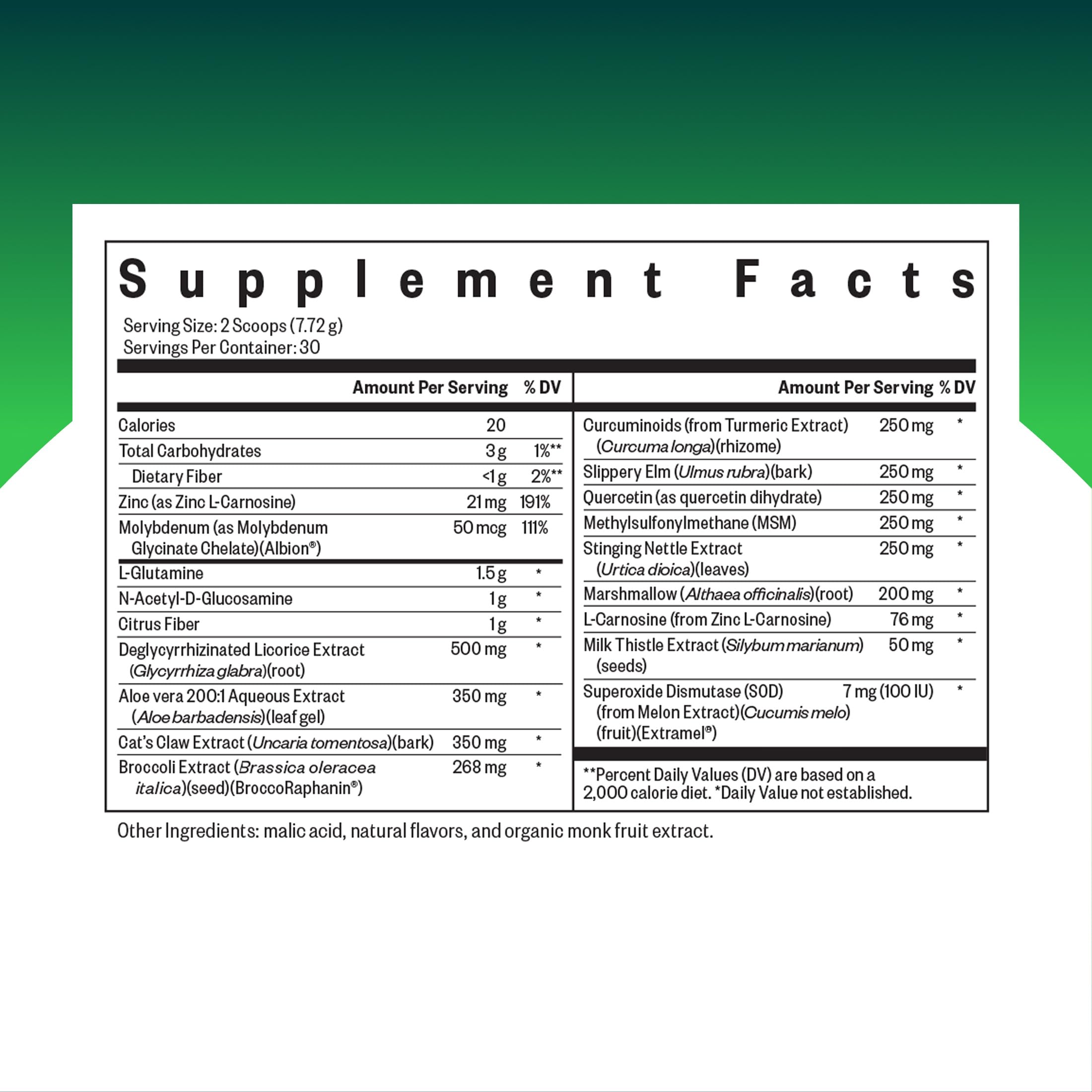 Seeking Health Gut Nutrients Powder, 232 g, 30 Servings — Amazon image 2