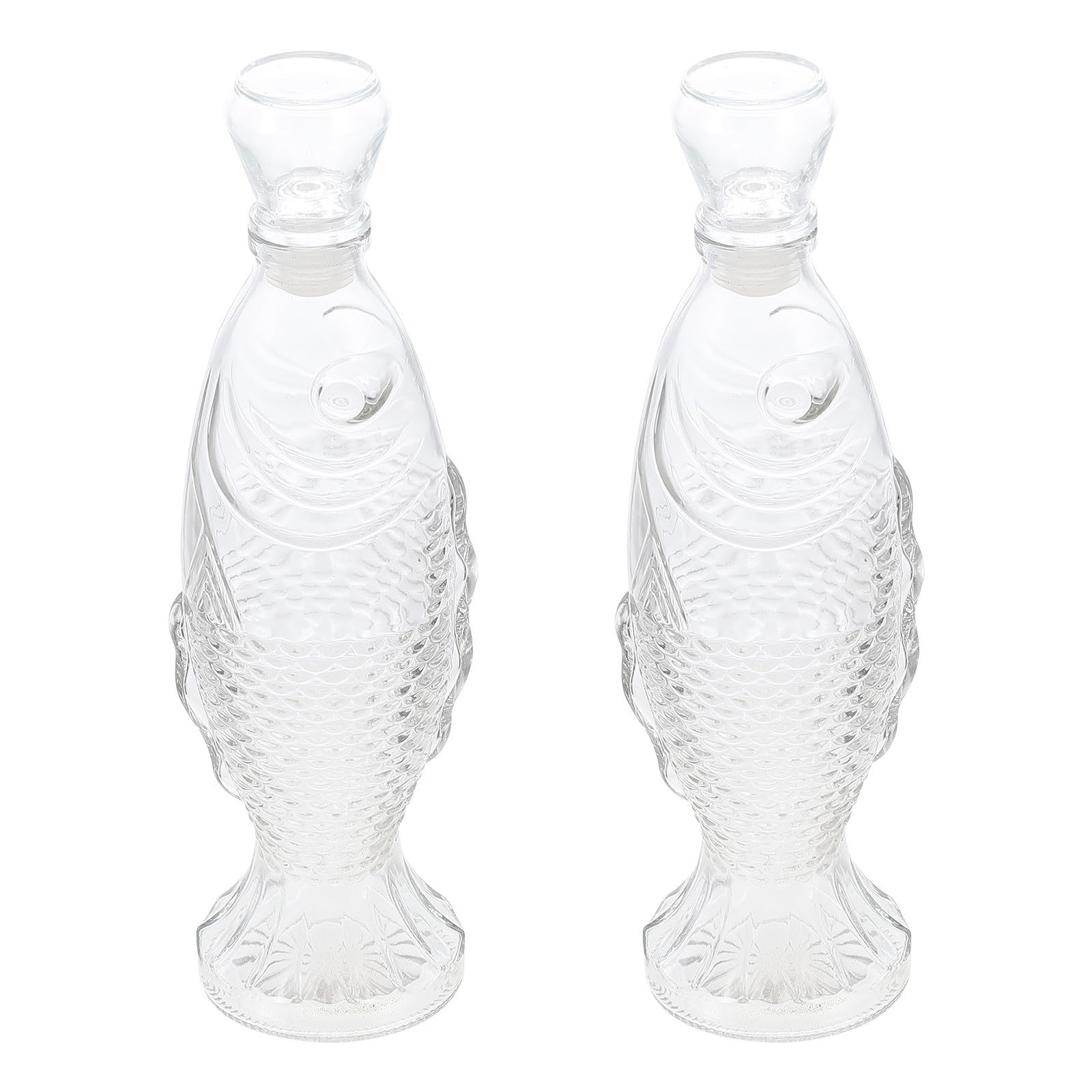Vase en verre de poisson multifonctionnel avec couvercle amovible