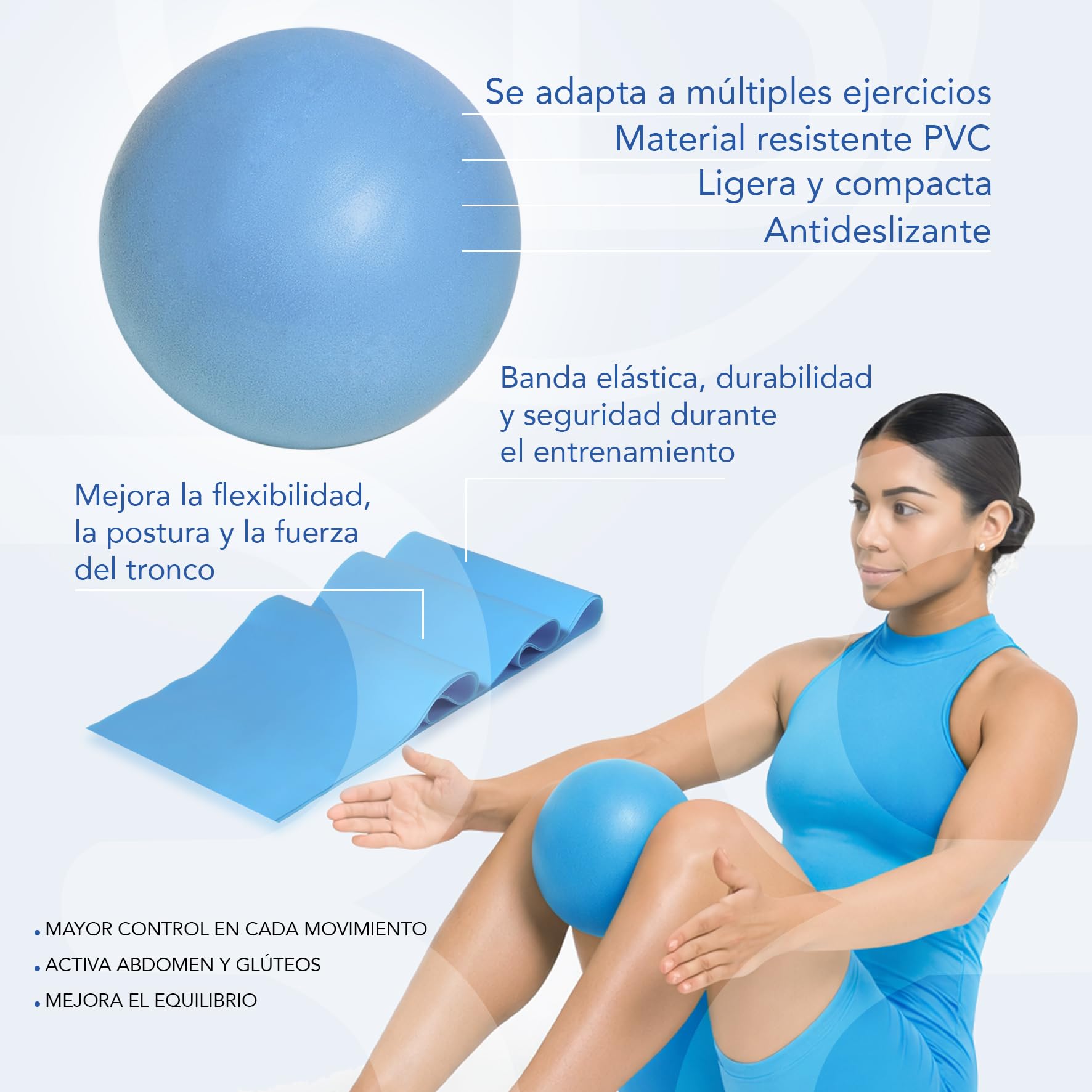 Kit Aro Pilates, kit pilates en casa, Aro pilates, Kit pilates, 5 Bandas Elasticas Fitness, Goma Elastica Pilates Accesorios, Kit Pilates en Casa para Ejercicio de Pilates Yoga, Accesorios pilates,
