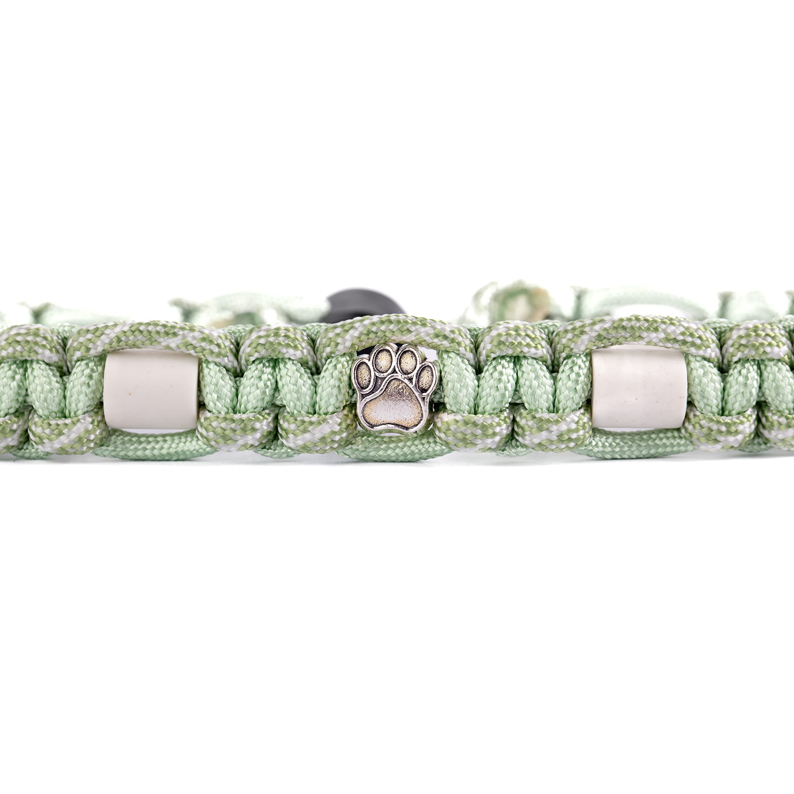 Dalias Dogs - Premium EM Ceramic Dog Collar Cat Collar Dog Jewellery Collar Paracord (51-60 cm, Guacamole) - Image 3