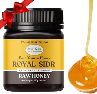 Arwa Foods Yemeni Sidr Honey (Jujube) from Wadi of Doan, Yemen – Pure Premium Malaki Raw & Unprocessed Honey - Healthy & Rich in Nutrients – 8.82 oz / 250g Package