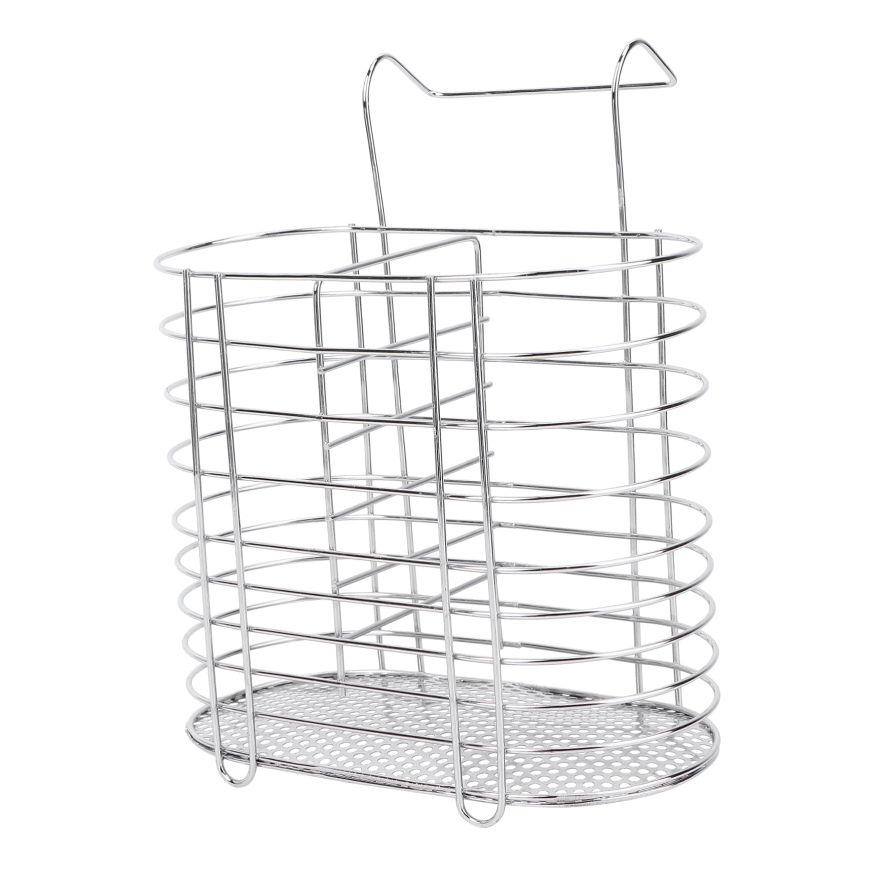 OUNONA 1Pc Utensil Organizer with Drainage Rack Space Saving Tableware Holder for Forks Spoons and Chopsticks Kitchen Storage