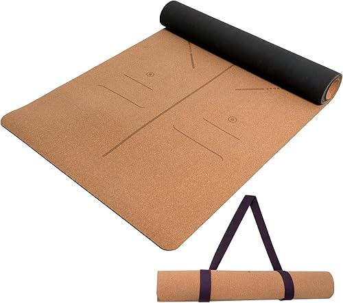 Miniatura 1 de Esterilla de yoga de 12 pulgada de grosor con correa de nailon para hombres y mujeres, tapete de ejercicio antideslizante para yoga