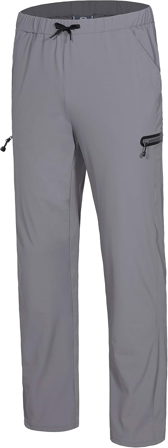 Little Donkey Andy Men's Ultra-Stretch Lightweight Quick Dry Athletic Pants Drawstring Travel Exercise Running Jogging : Sports & Outdoors
