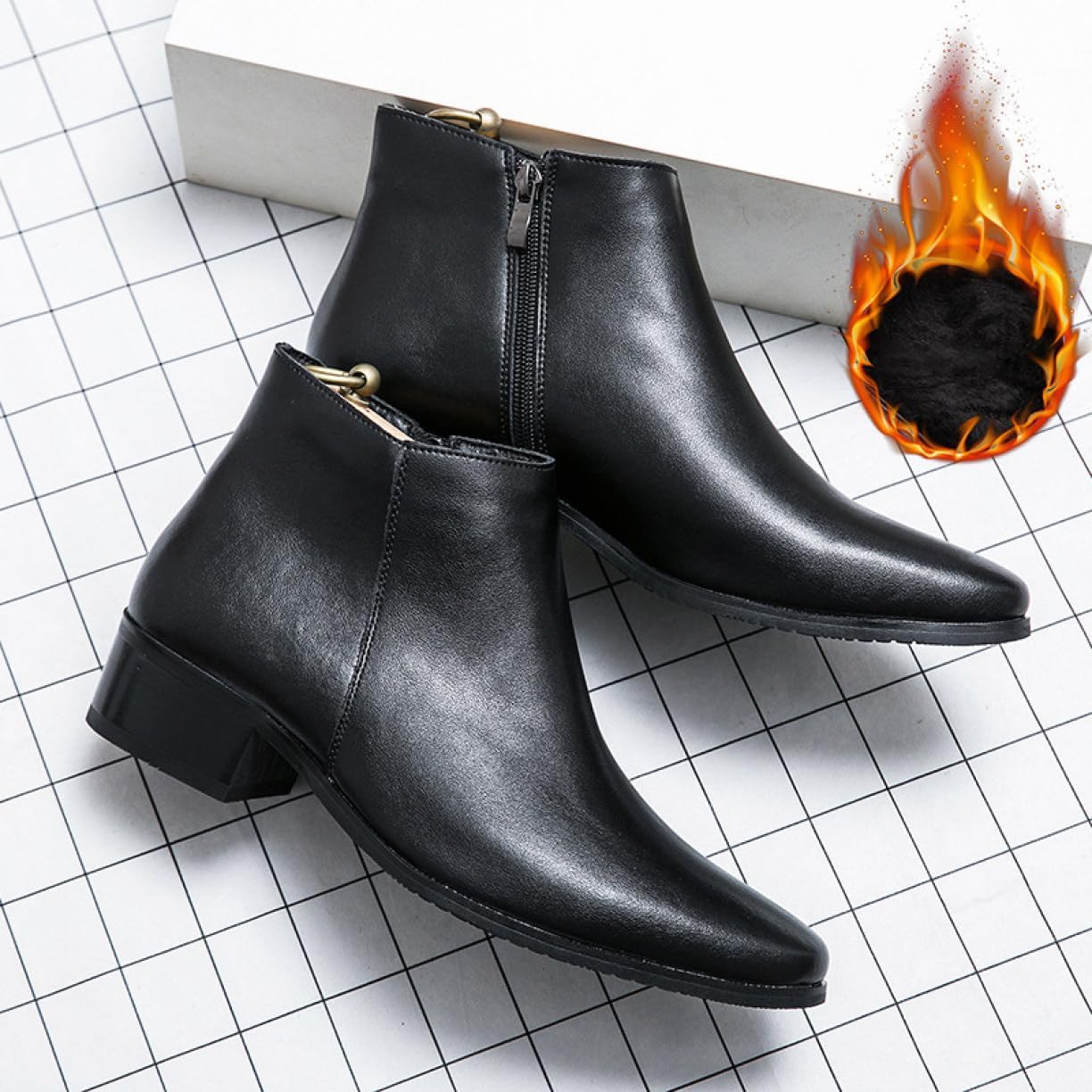 [GHSDQ] ビジネスブーツ メンズ ブーツ チェルシーブーツ ビジネスシューズ メンズ サイドファスナー ブーツ ショートブーツ