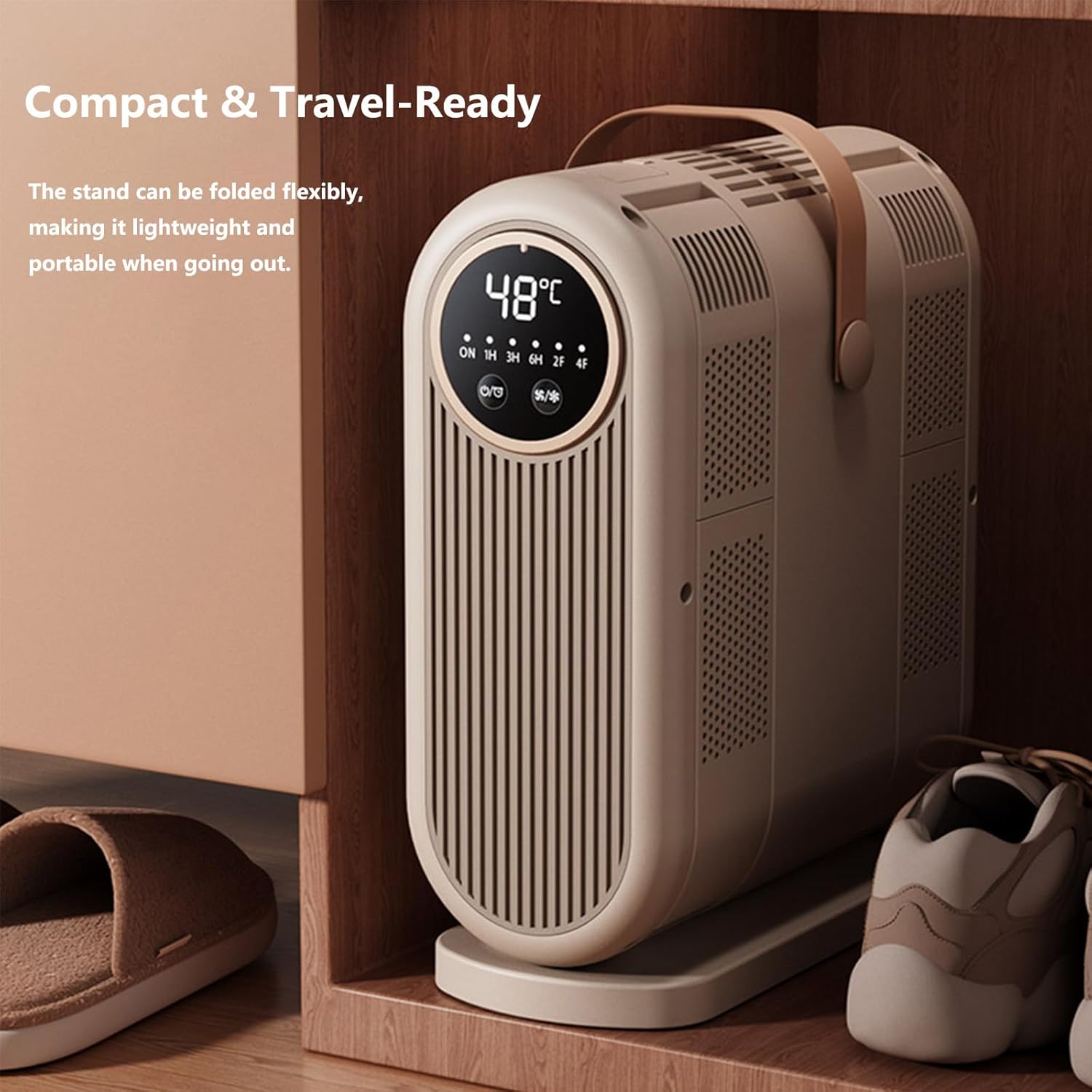 Volodya Portable Shoe Dryer and Boot Dryer Foldable Fast Drying Electric Footwear Care for Work Boots Sneakers Athletic Shoes Travel Gym Home Use